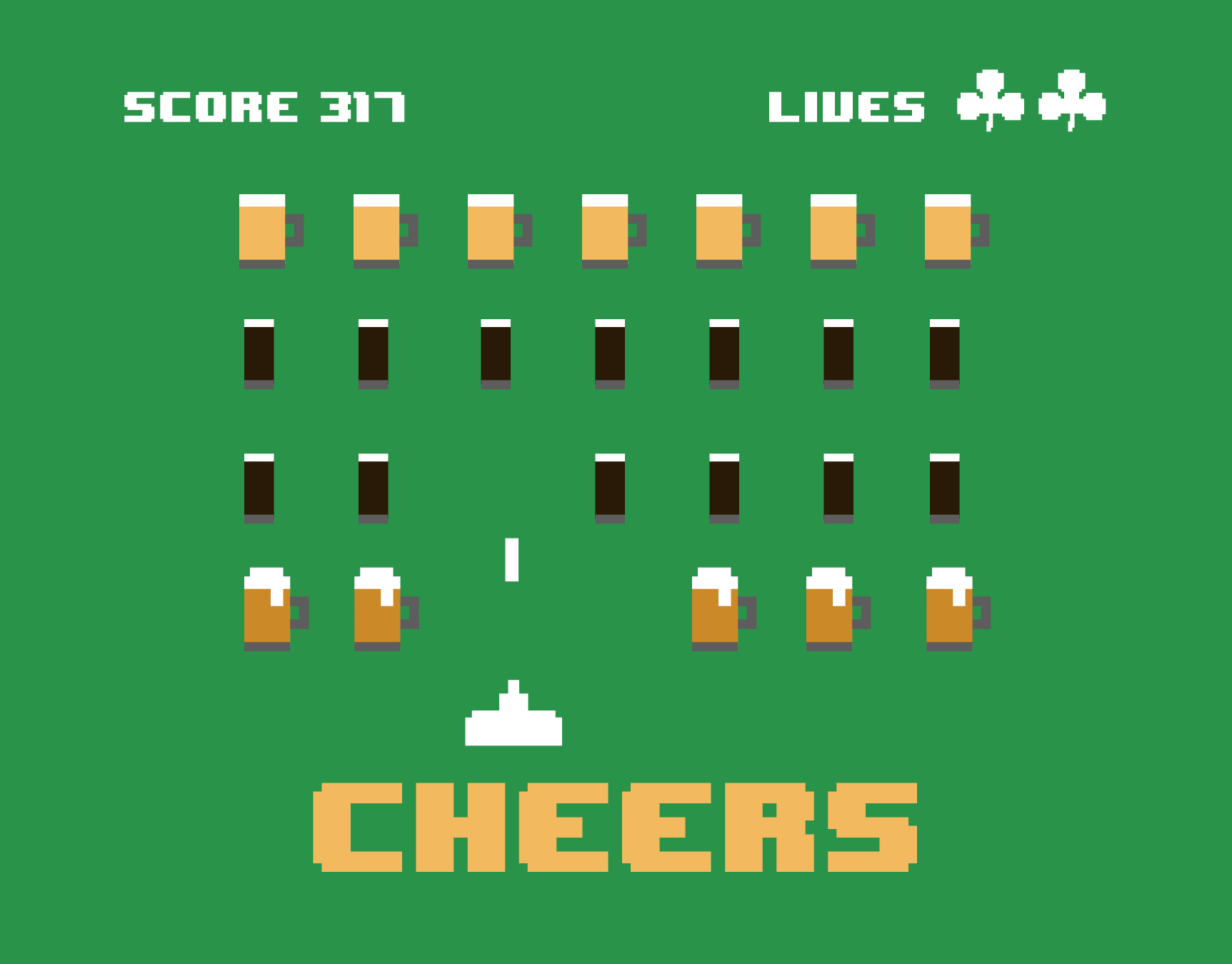 St. Paddy's Space Invaders
