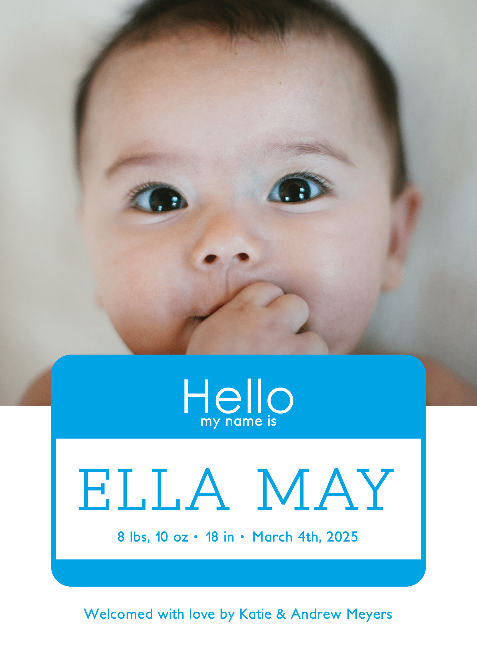 Baby Name Tag