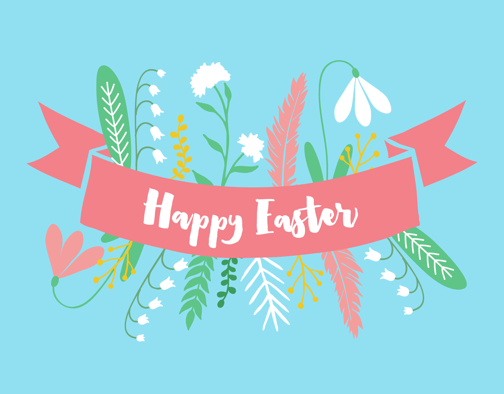 Easter Floral Banner