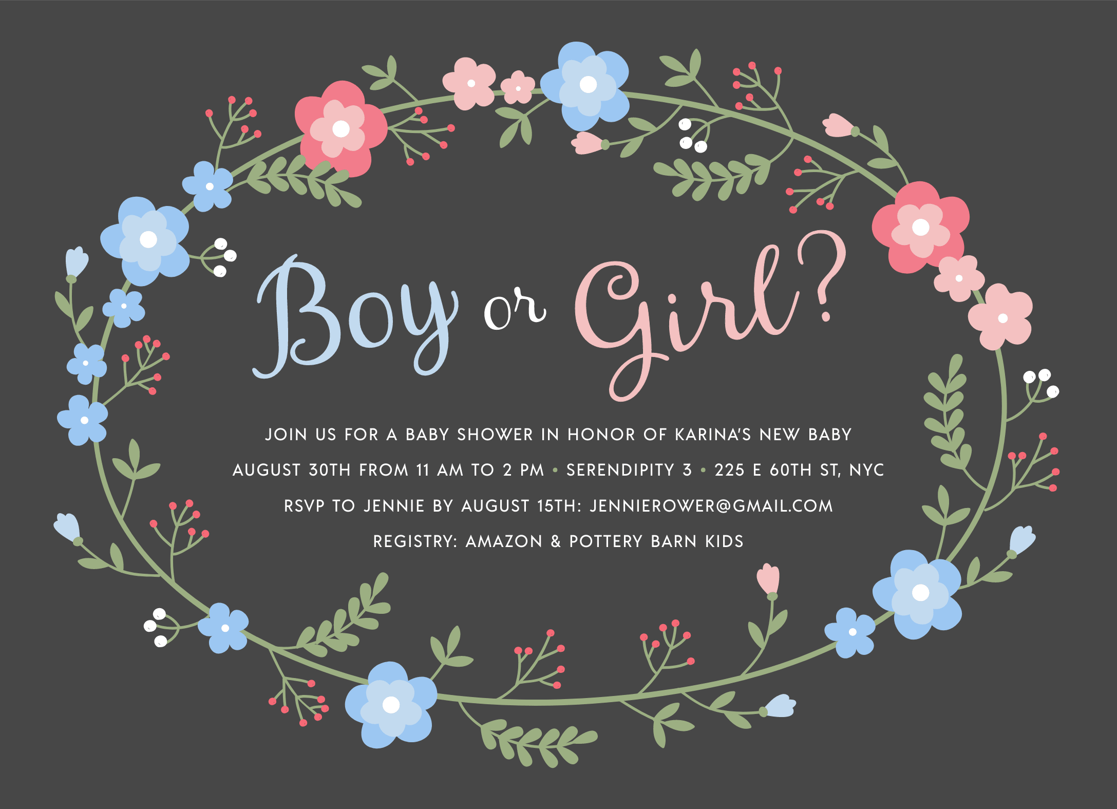 Boy or Girl Wreath