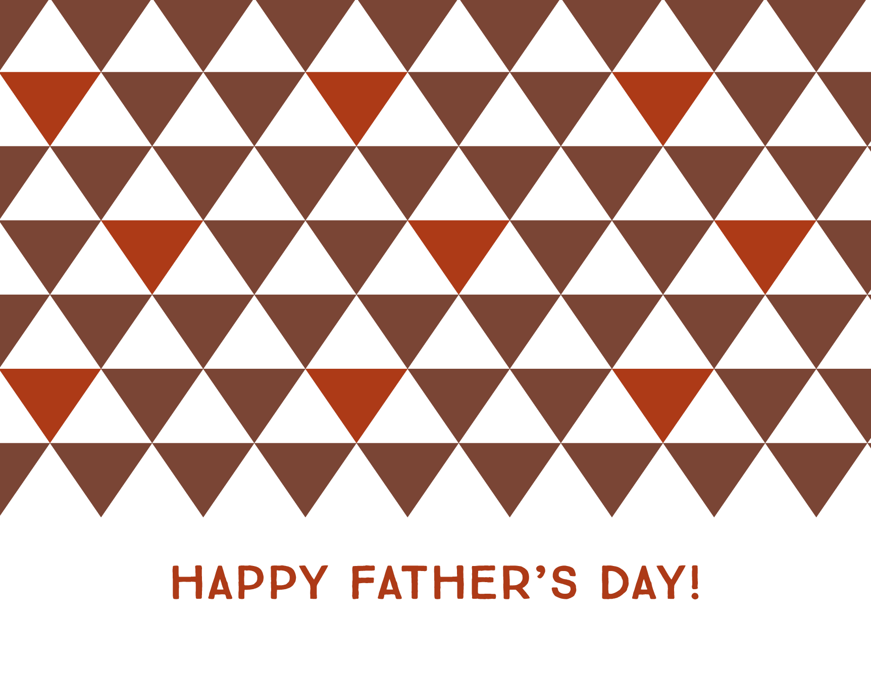 Triangle Pattern Father's Day