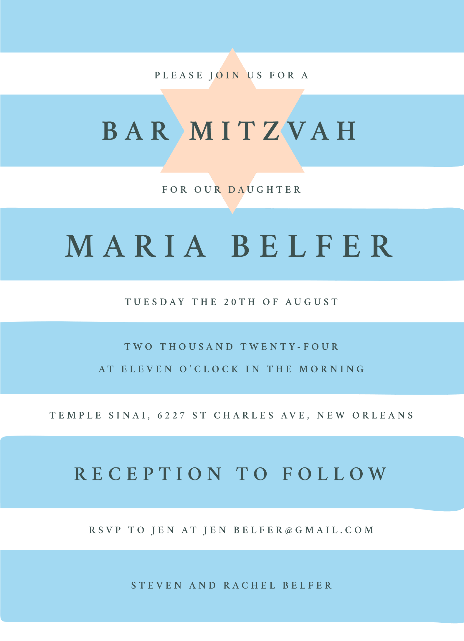 Star and Stripes Invite