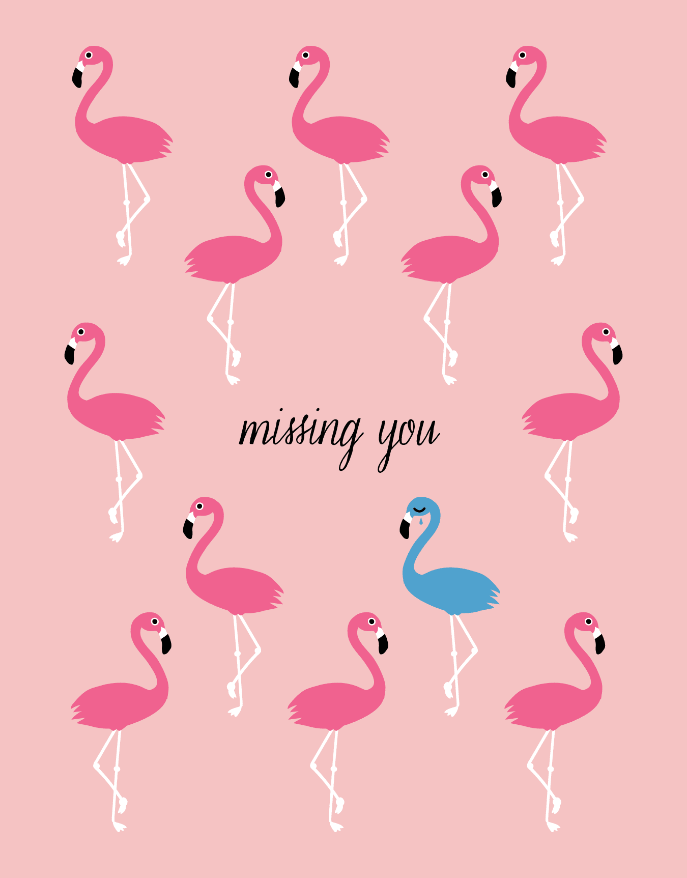 Flamingo Missing You