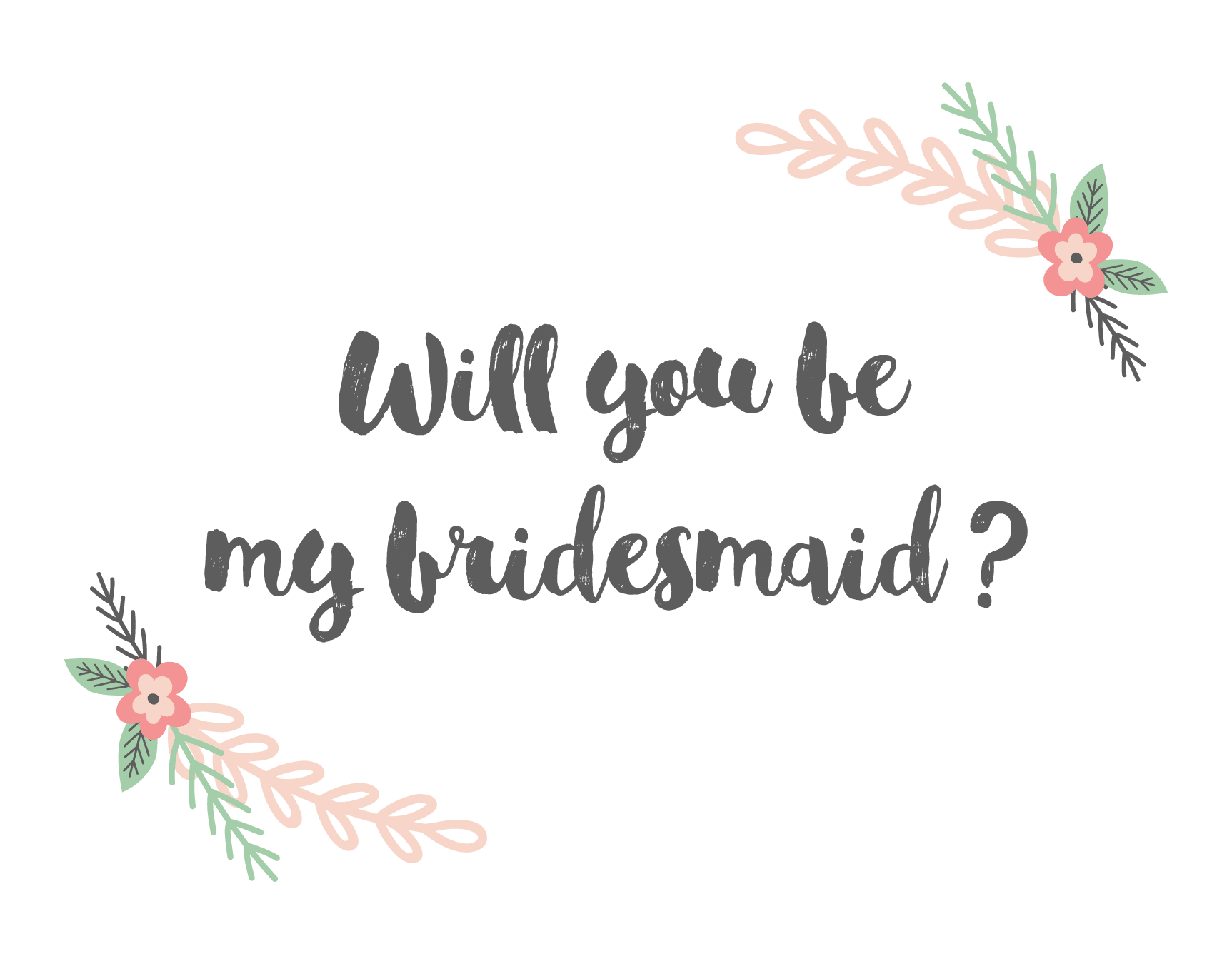 Blush Flower Bridesmaid