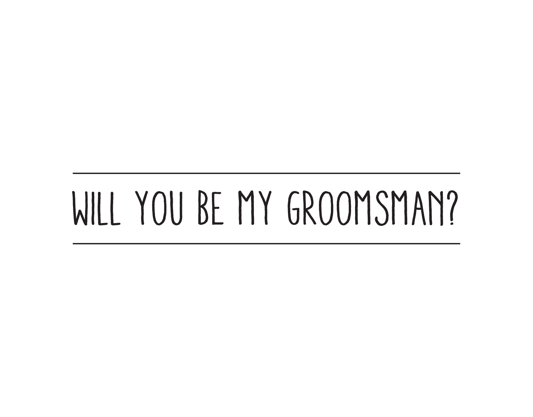 Simple Groomsman