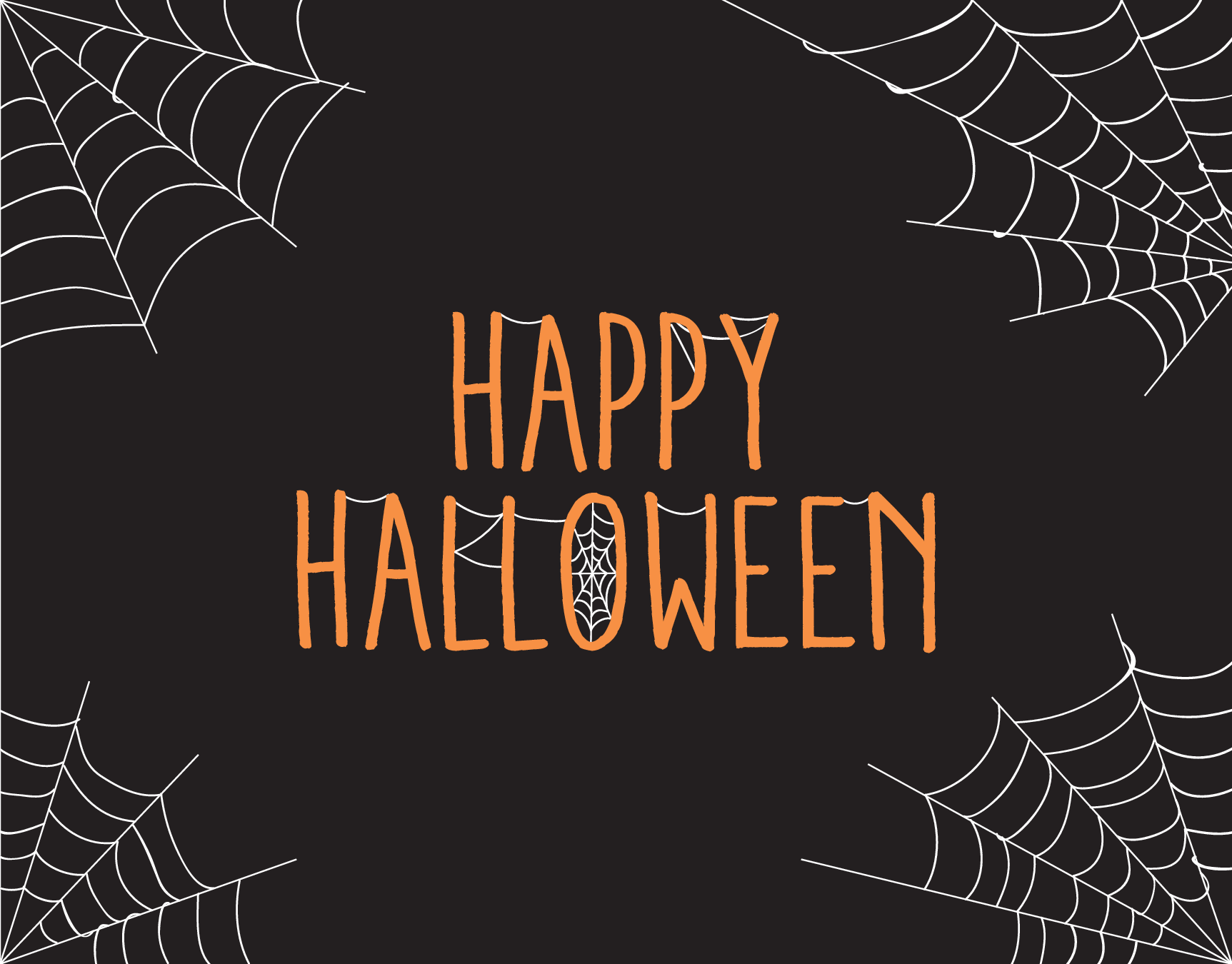 Happy Halloween Spider Web