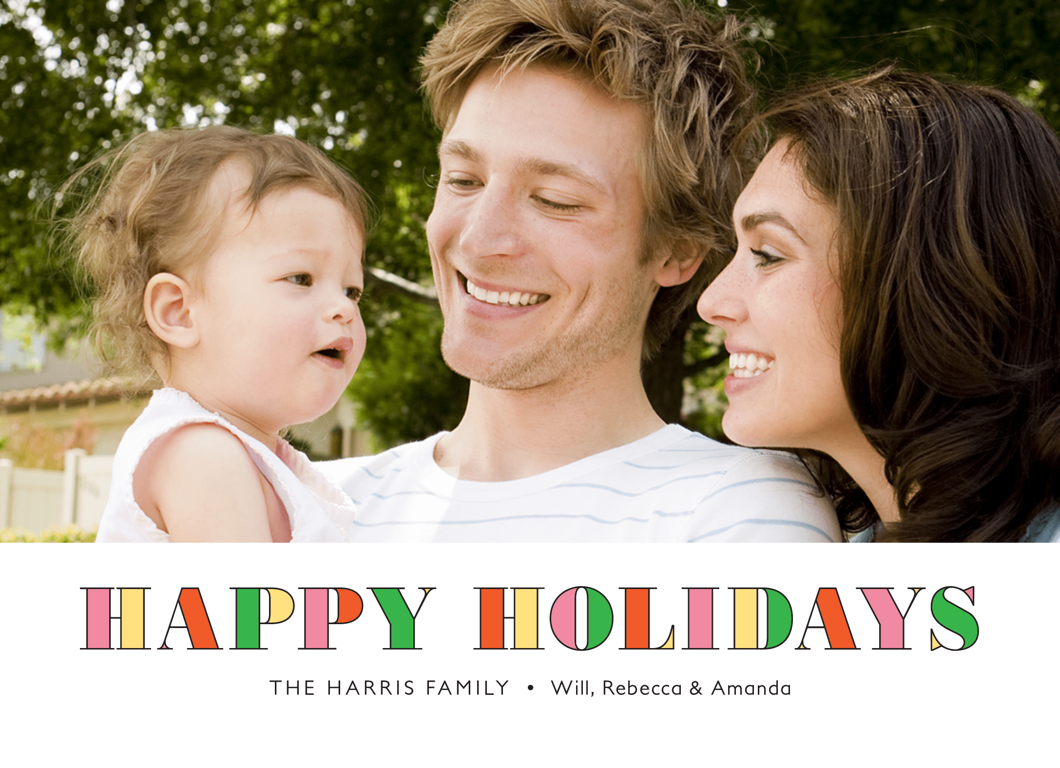 Colorful Happy Holidays
