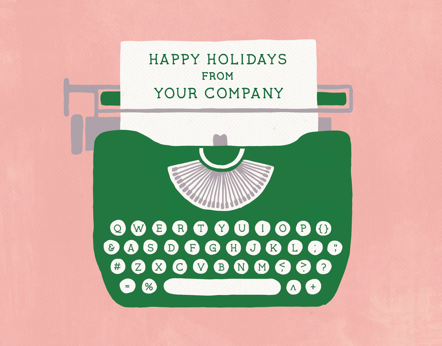 Holiday Typewriter