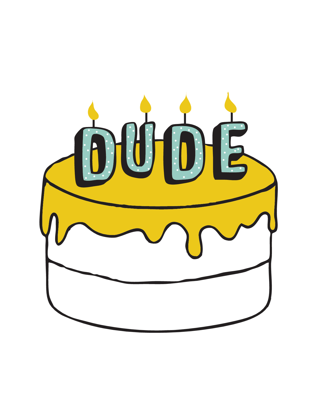 Dude Cake