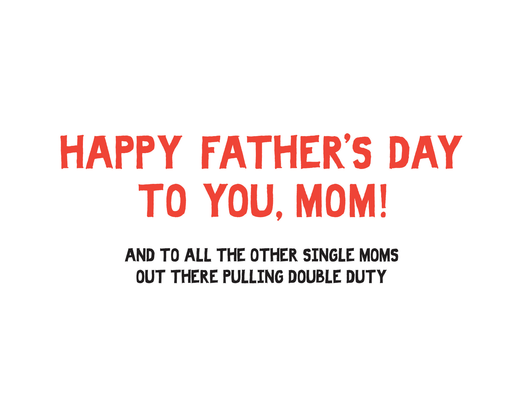 Single Moms Card
