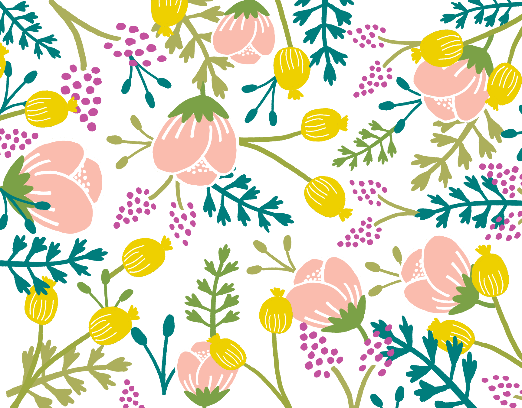 Blank Vintage Floral