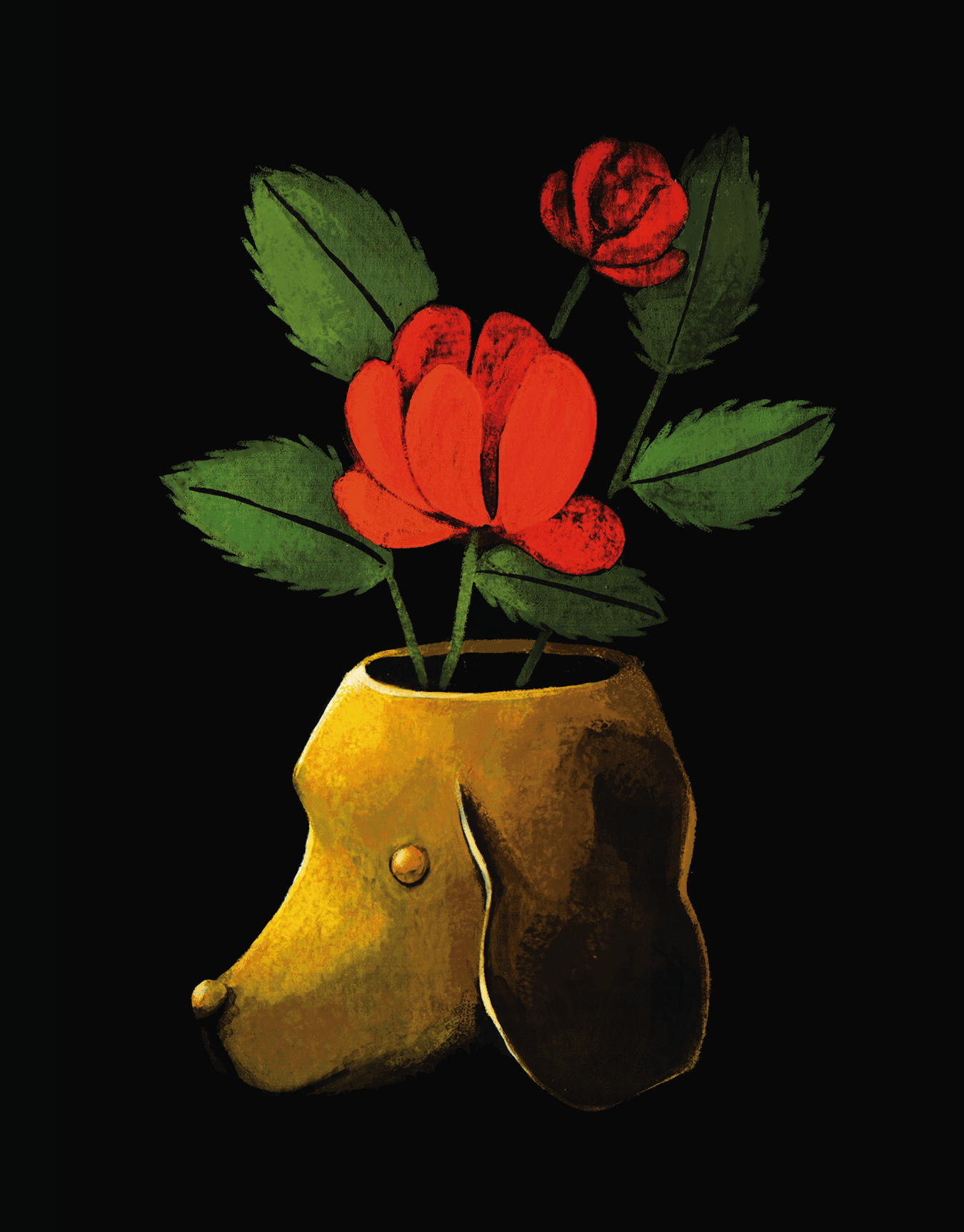 Dog Vase