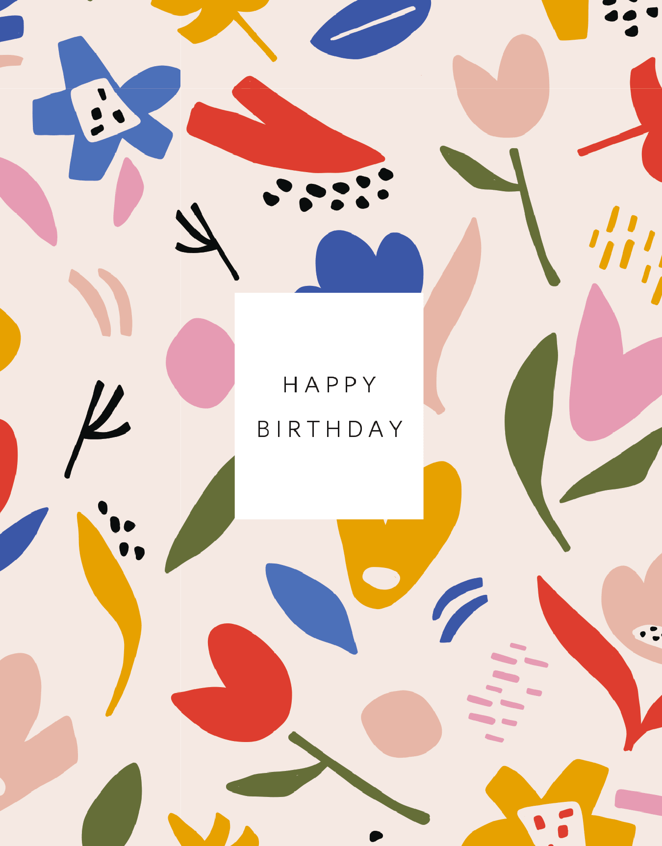 Birthday Floral Pattern