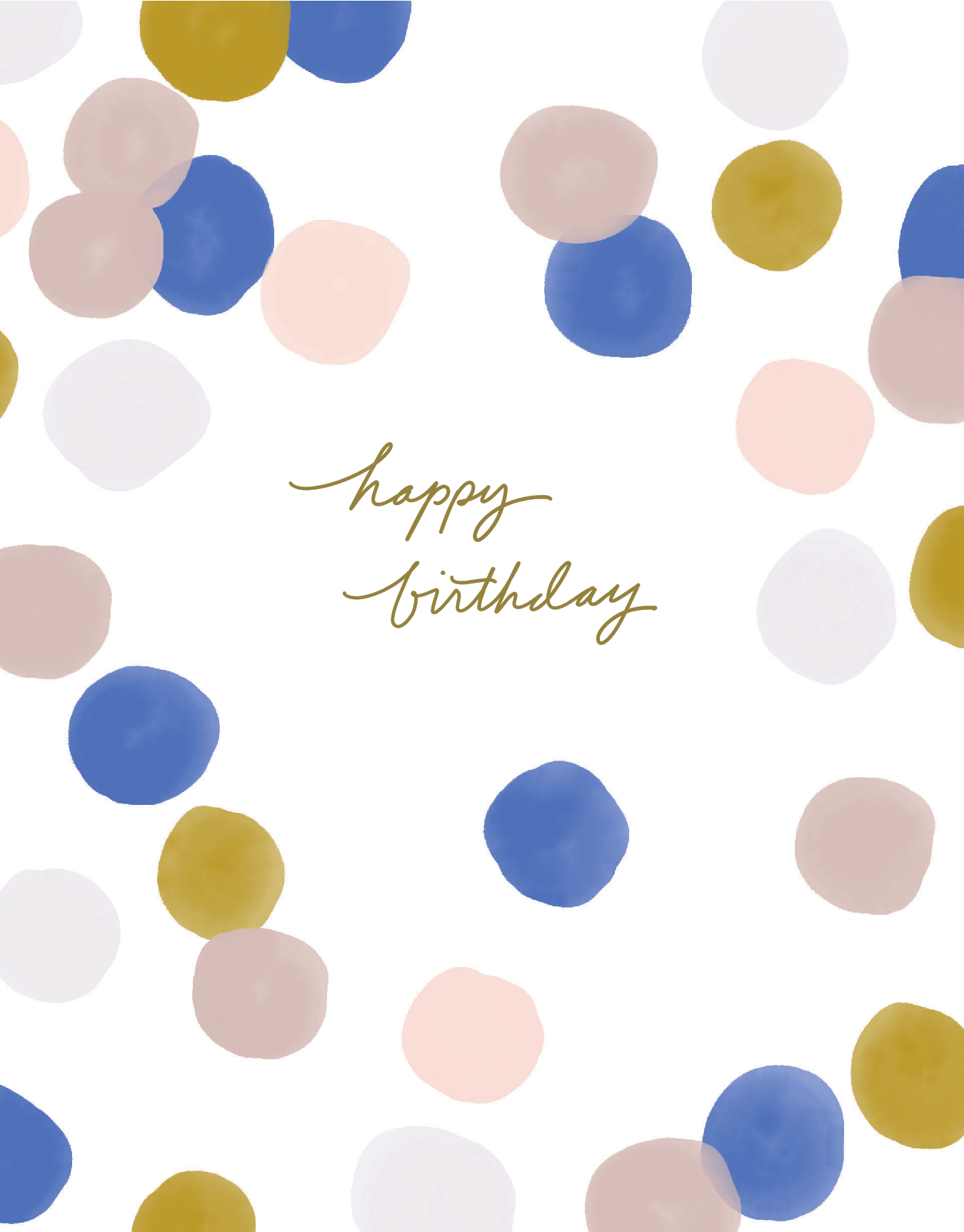 Happy Birthday Colorful Dots