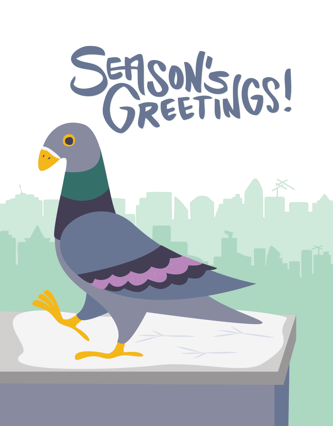 Season's Greetings Pigeon