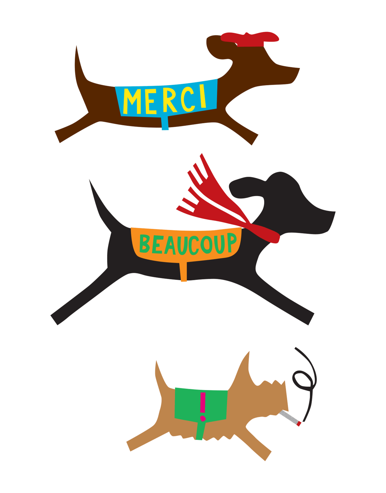 French Doggie Thank You