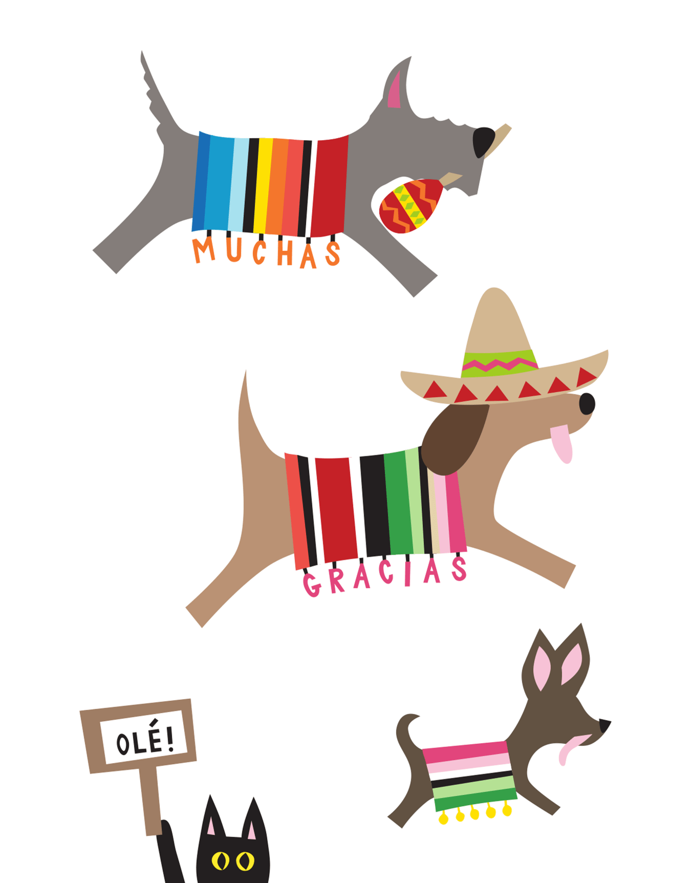 Spanish  Doggies Thank You