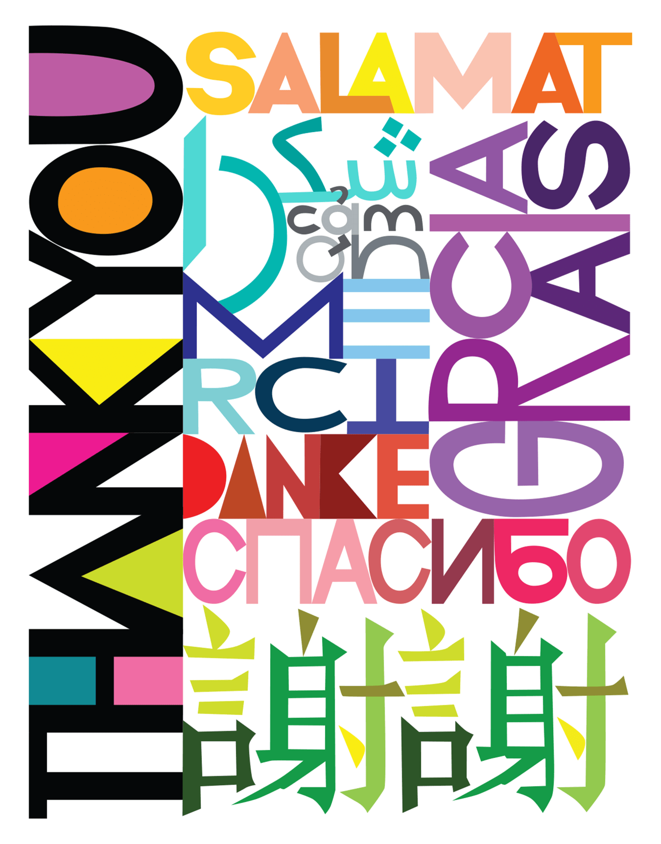 Many Languages Thanks