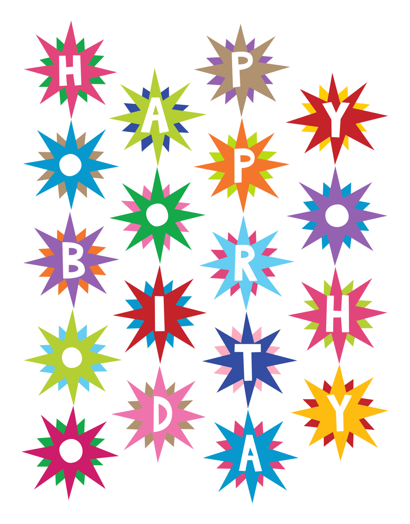 Happy Birthday Starbursts