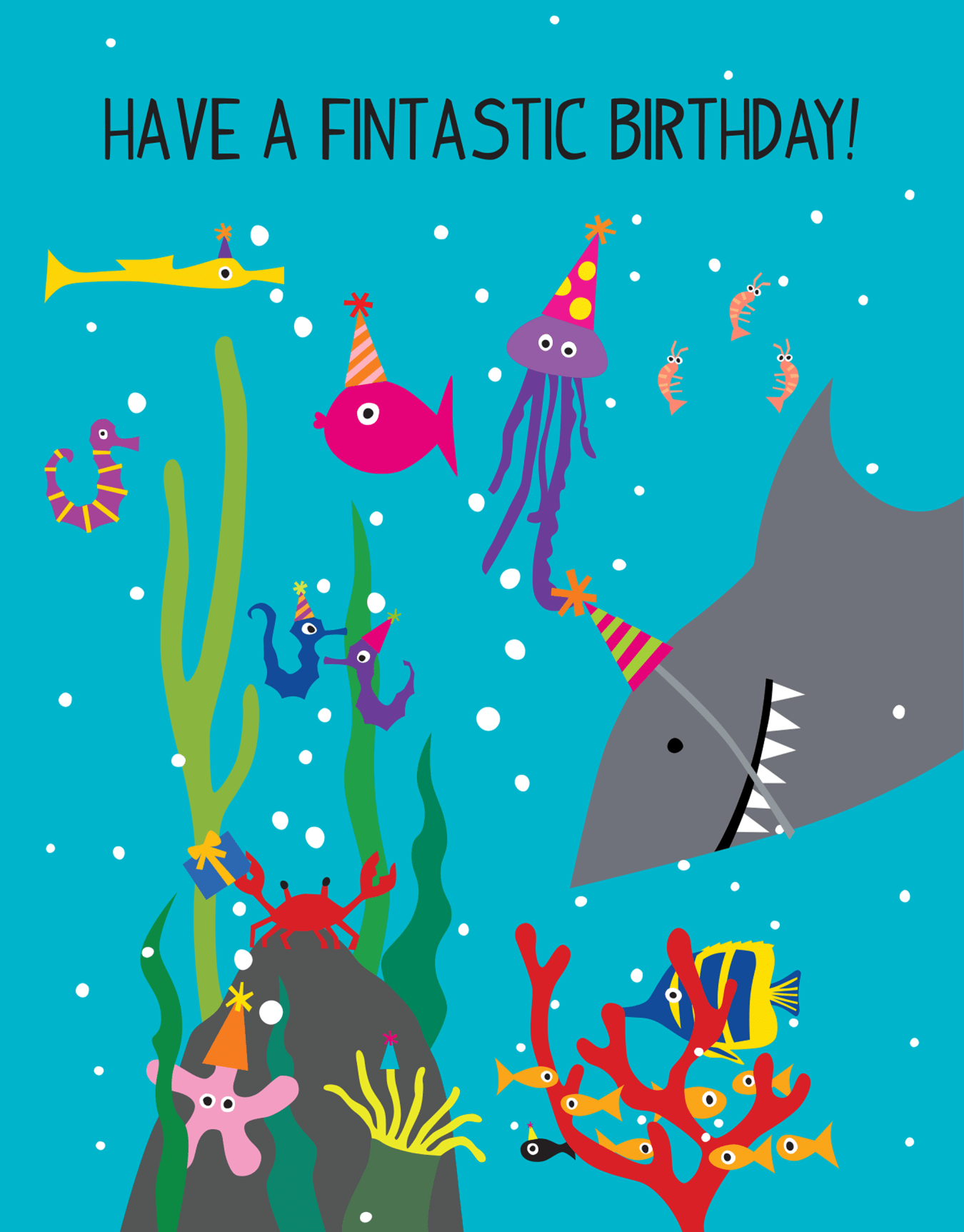 Undersea Birthday by R. Nichols | Postable