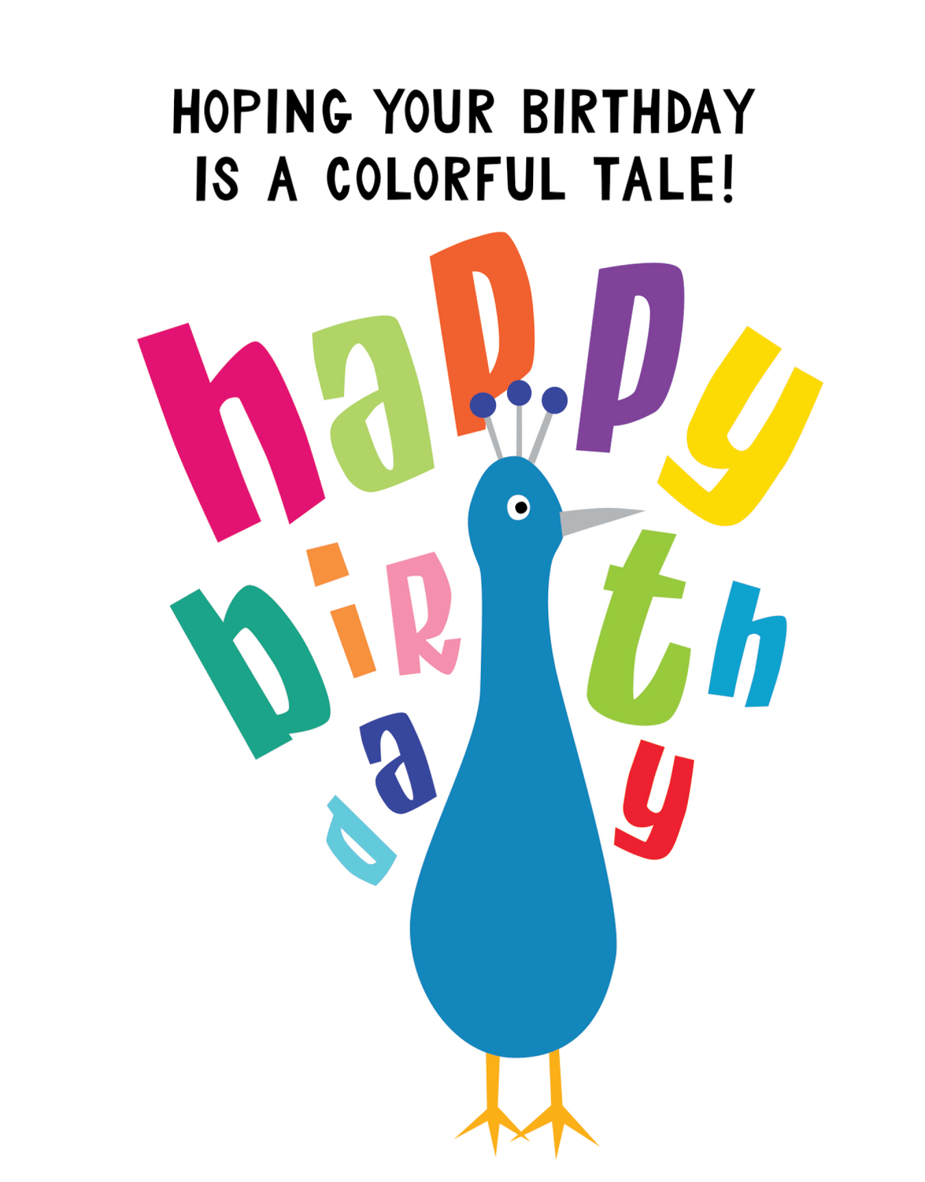 Birthday Peacock