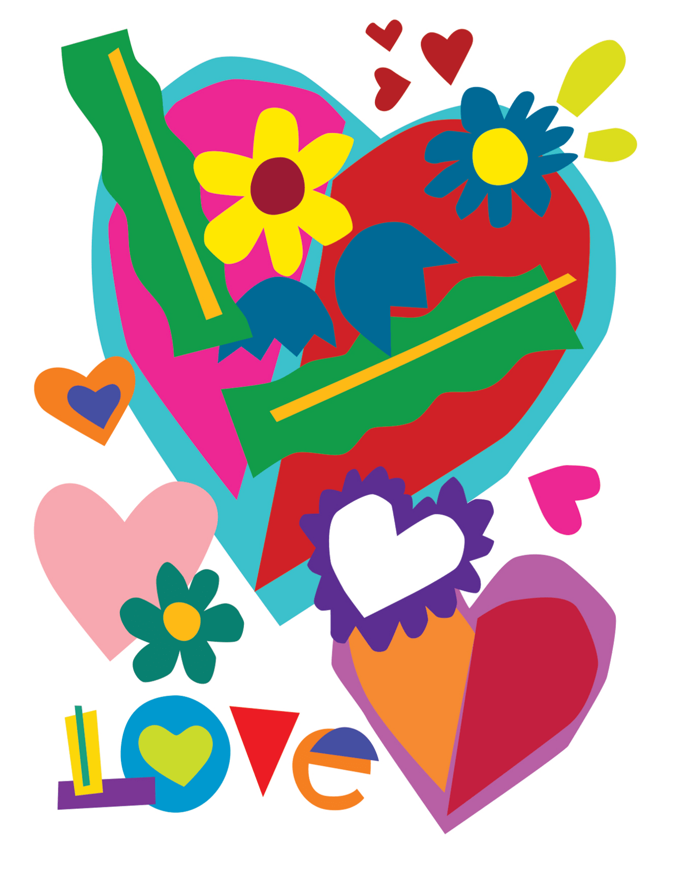 Hearts Collage