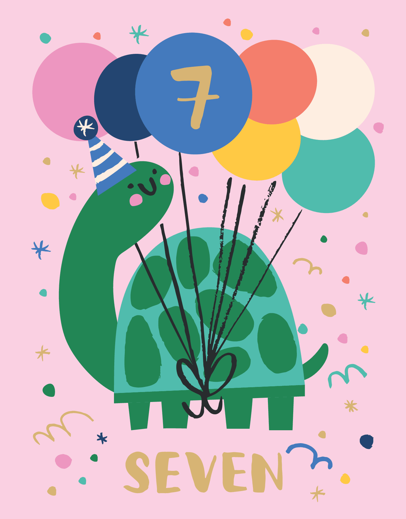 7 turtle by rumble cards postable