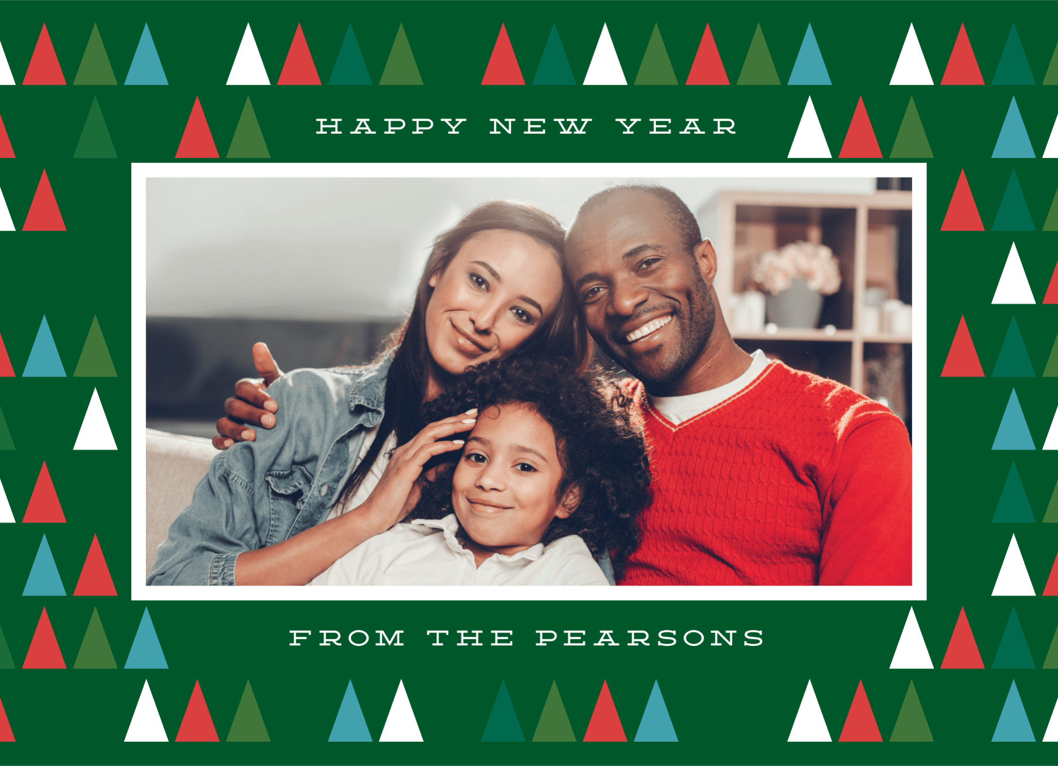 Modern Happy New Year Trees