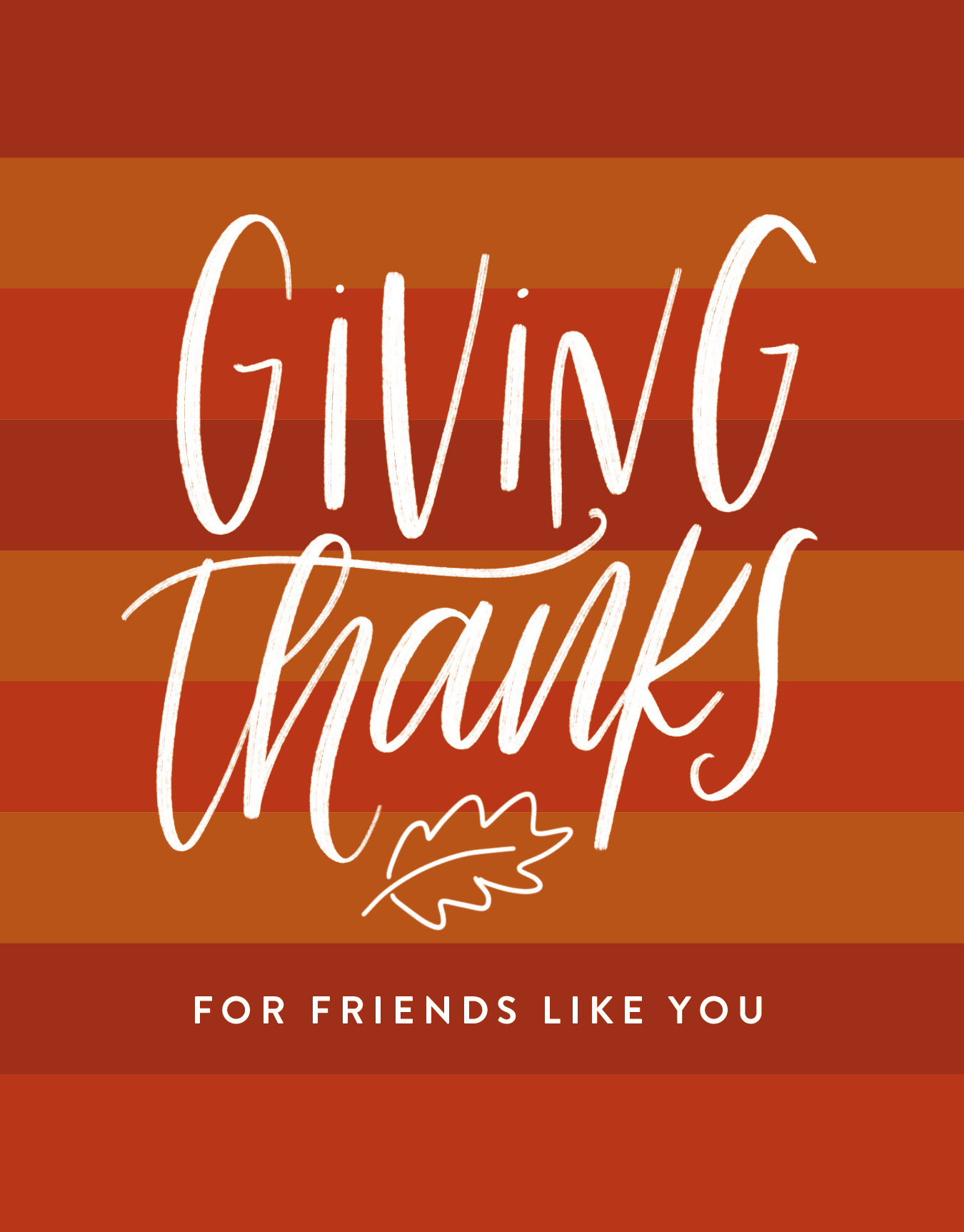 Thankful For Friends