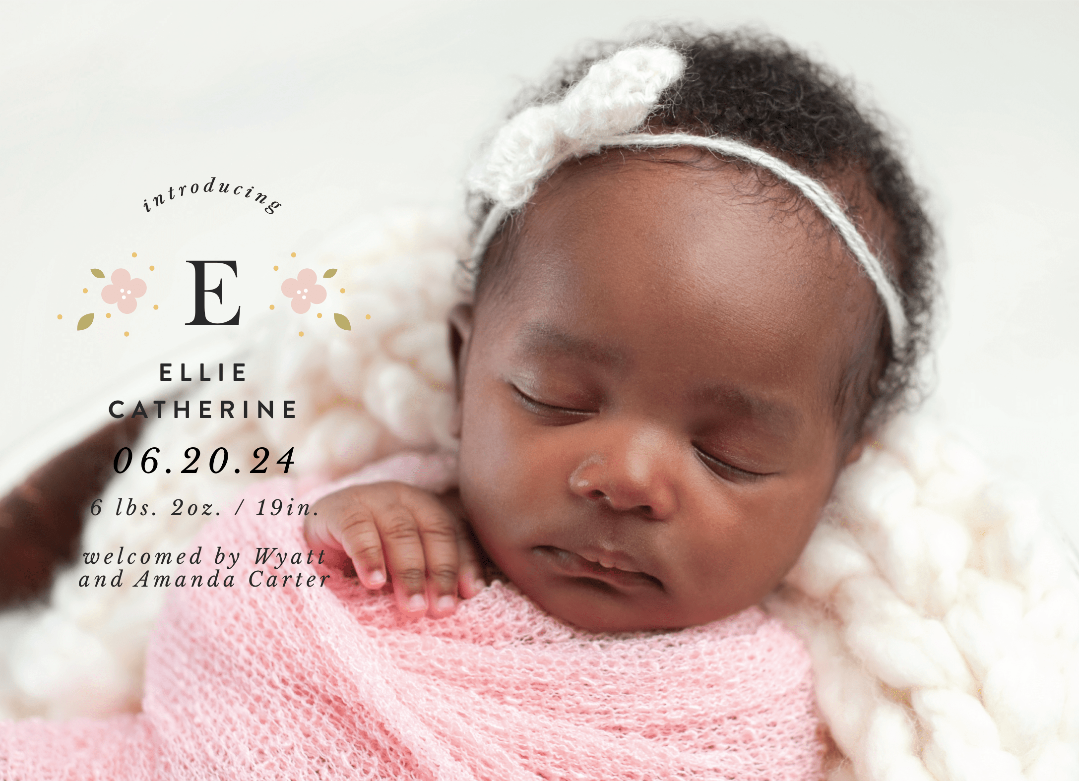 Floral Monogram Baby