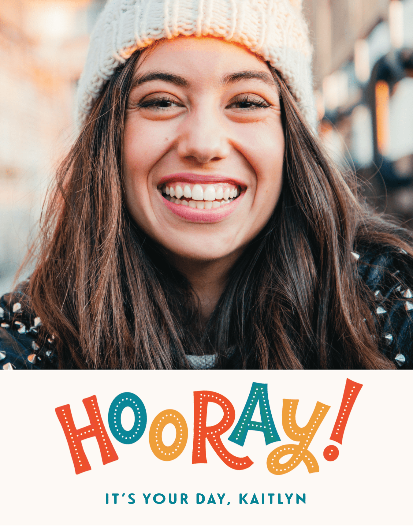 Hand Lettered Hooray