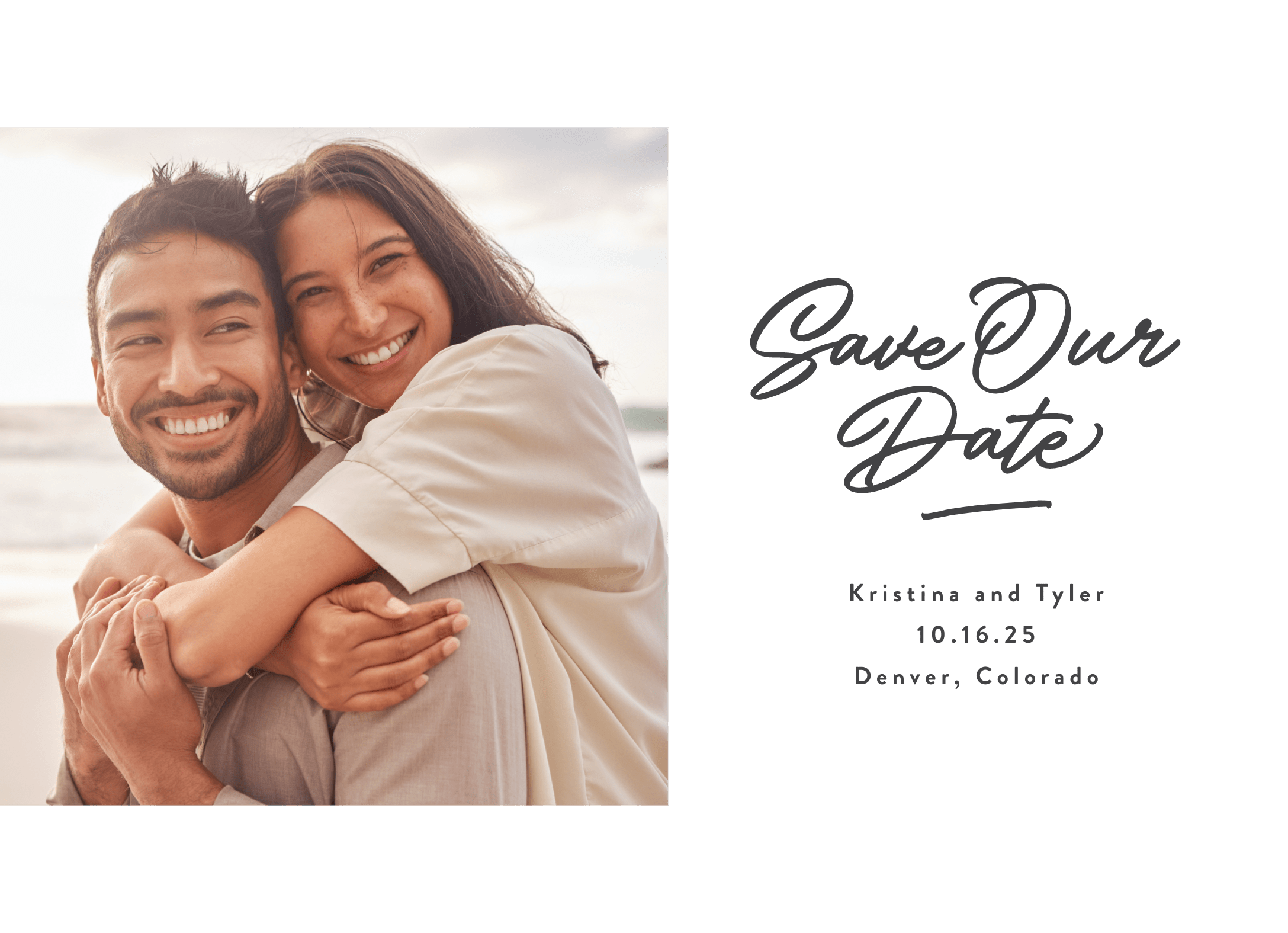 Playful Script Save The Date