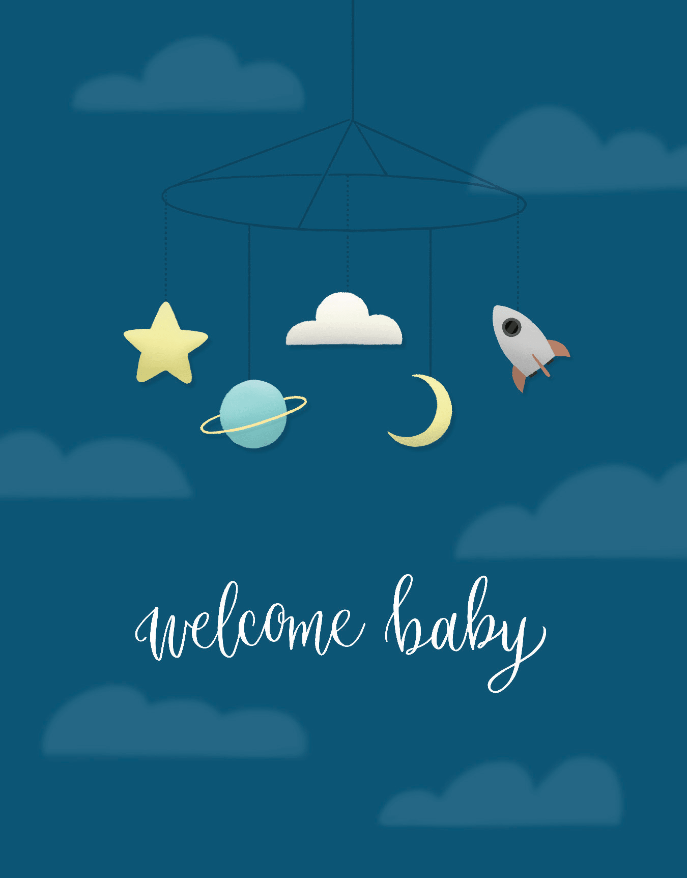 Welcome Baby Blue