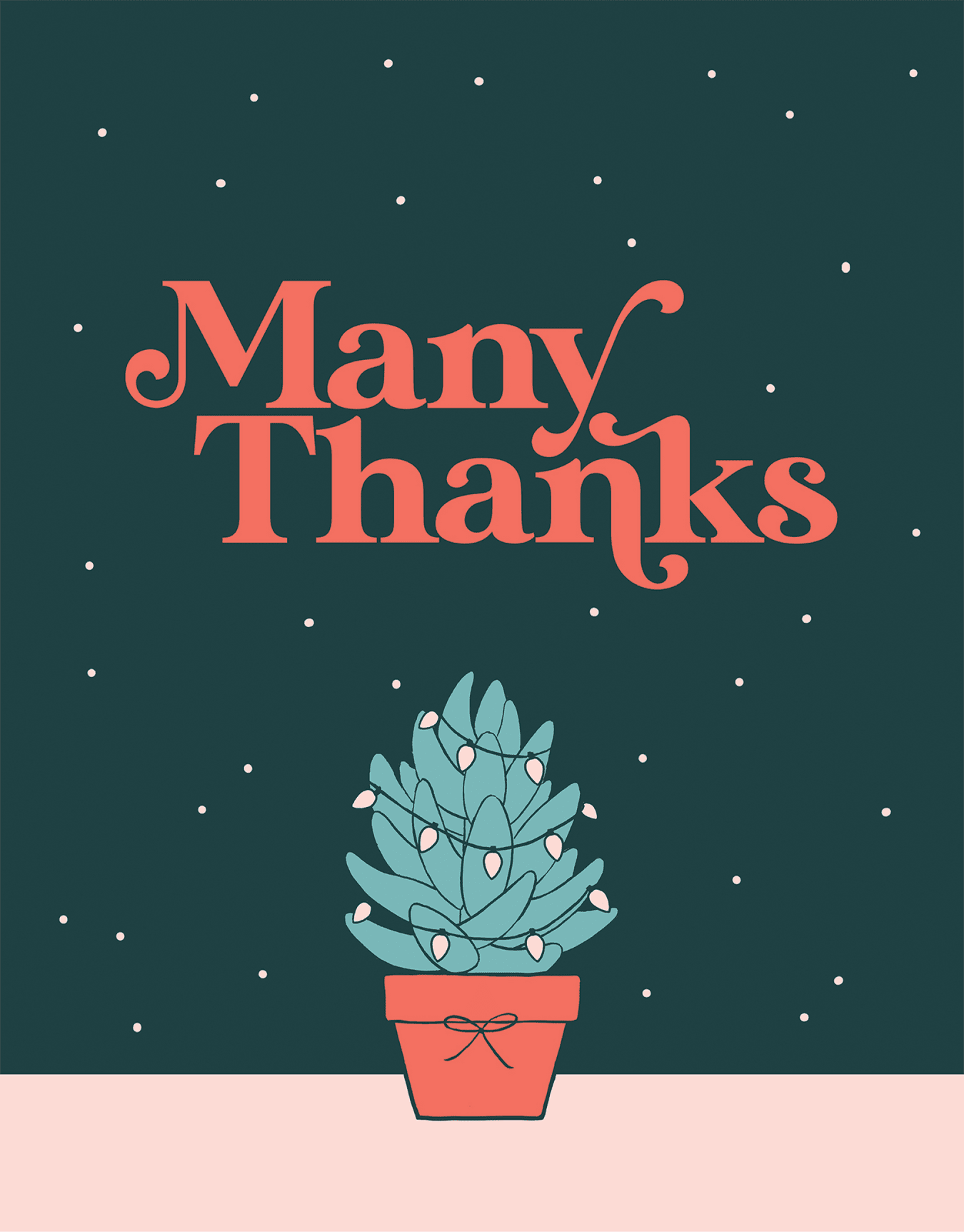 Holiday Succulent Thanks