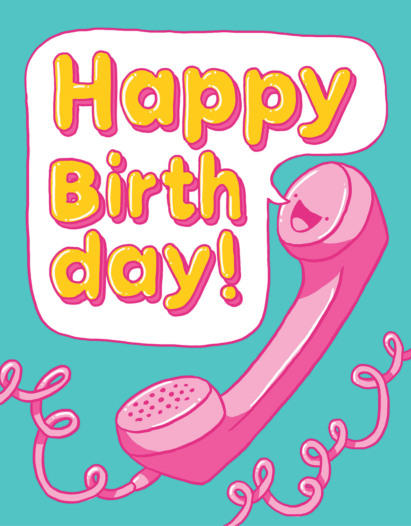Retro Phone Birthday