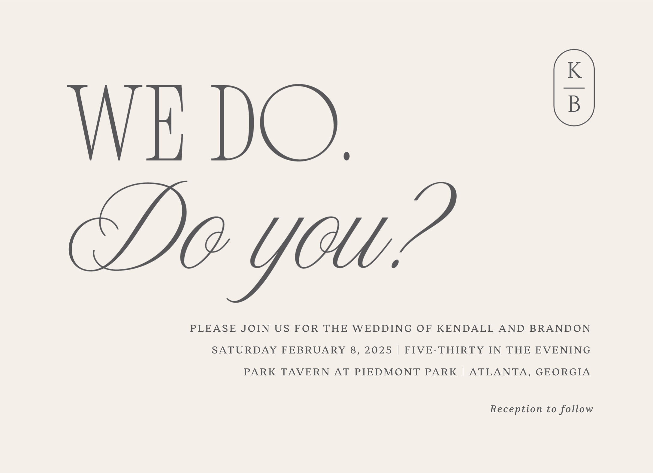 We Do, Do You? 