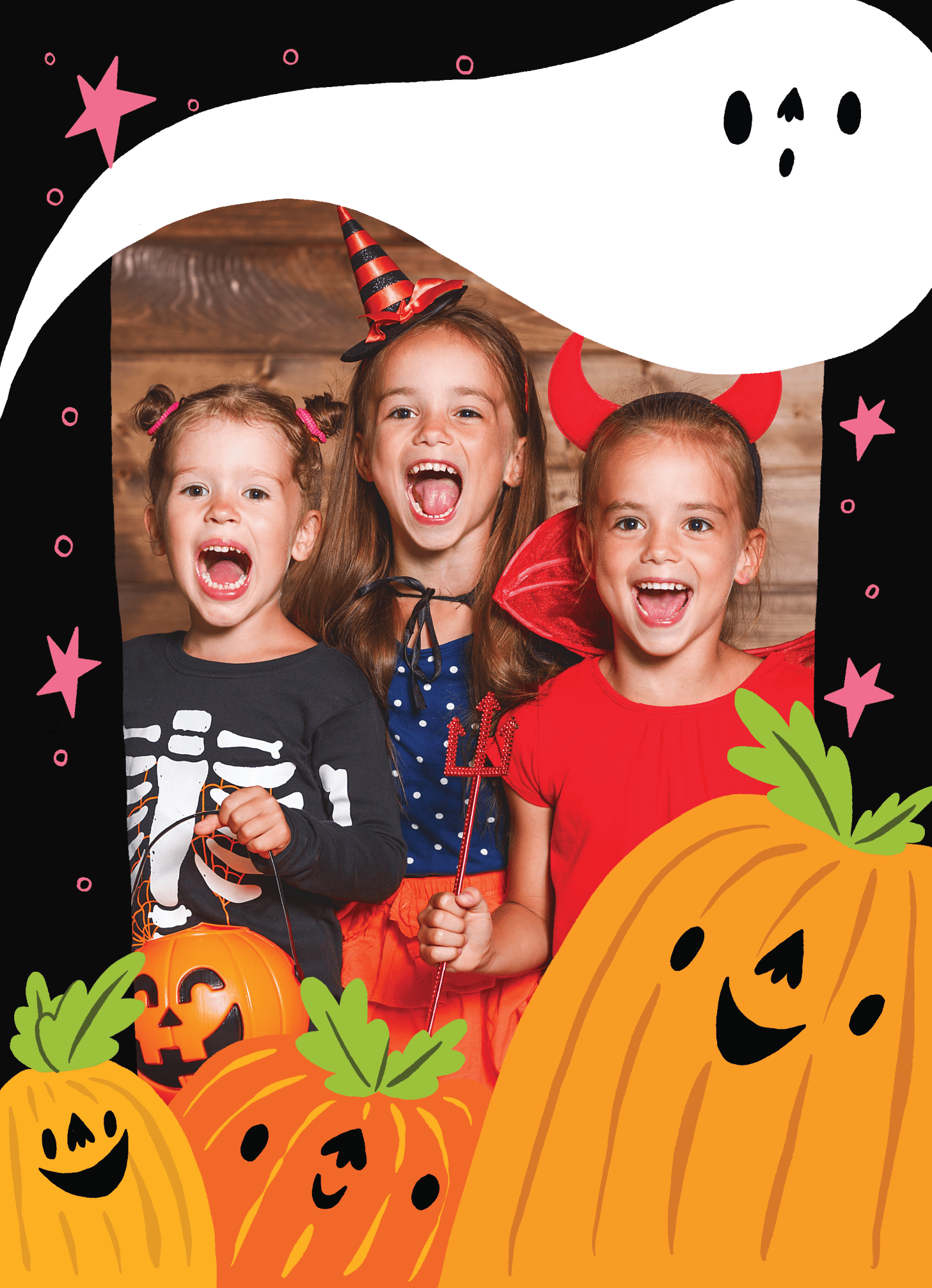 Pumpkins And Ghosts