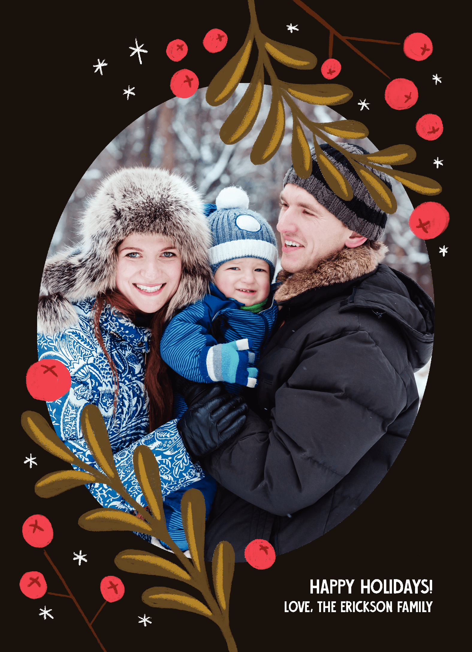 Holly Frame Holiday