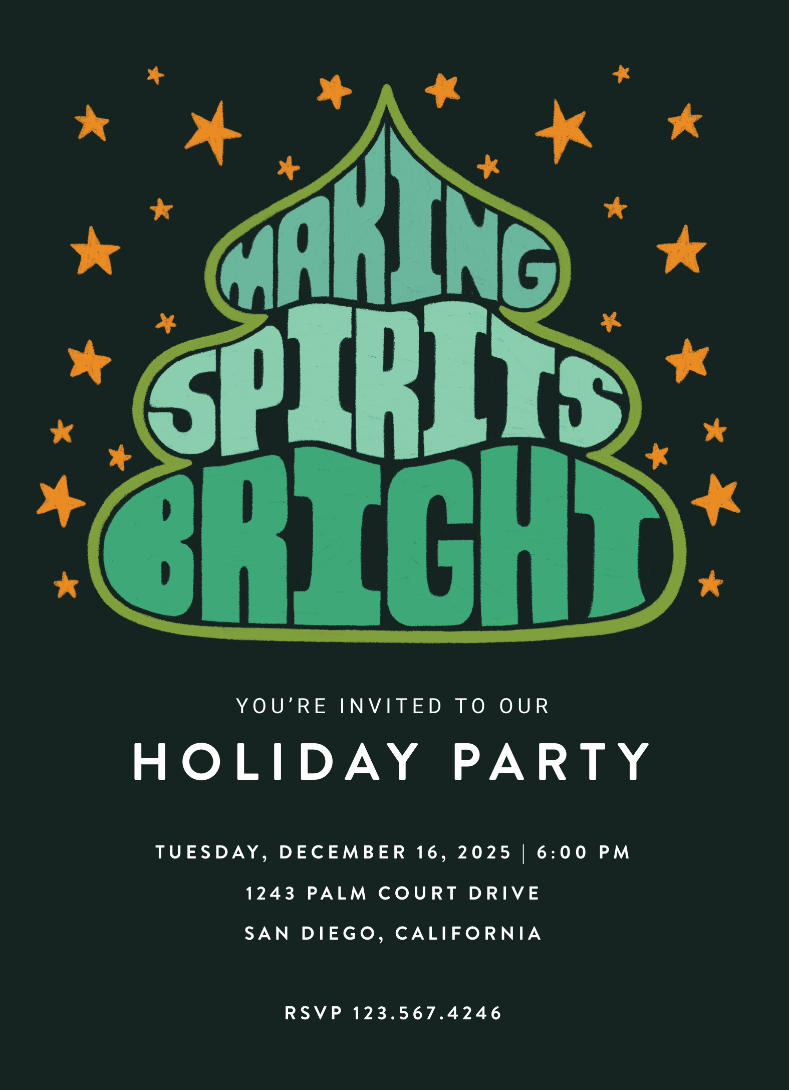 Holiday Tree Invite