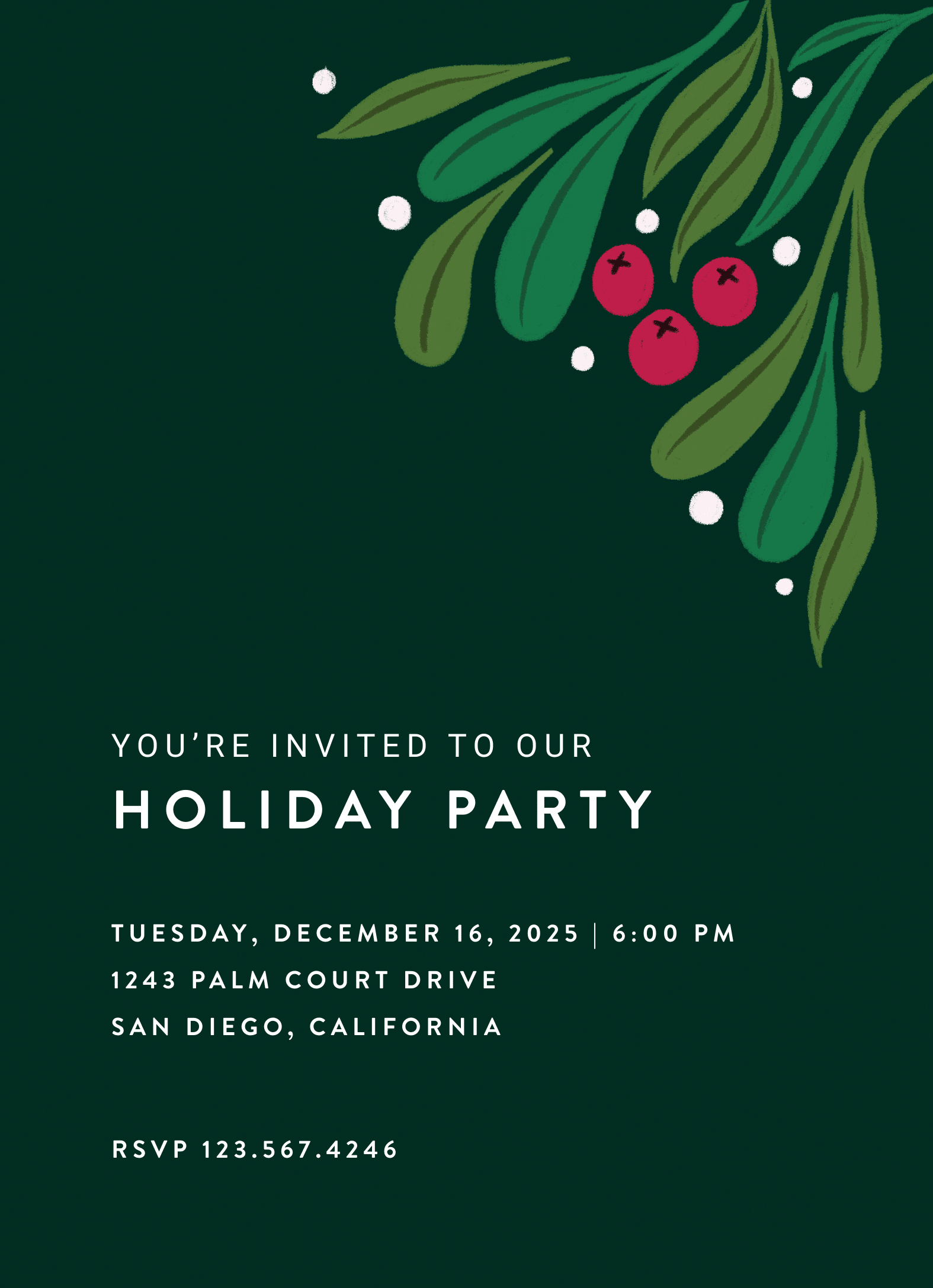 Mistletoe Invite