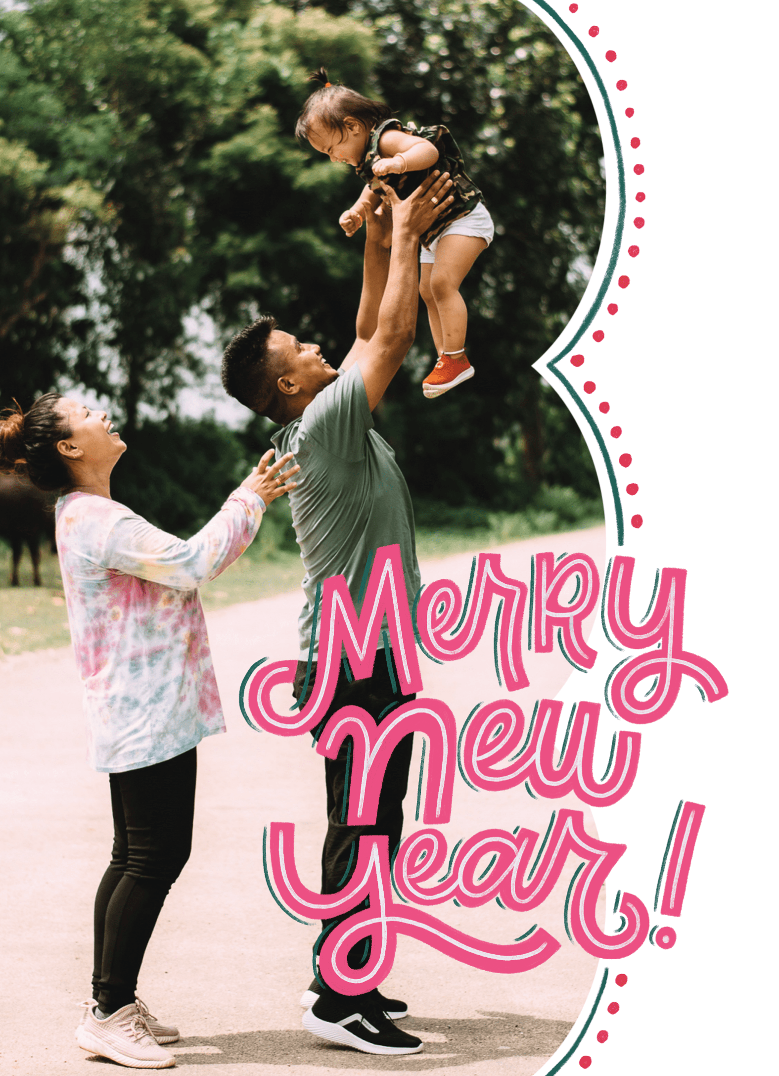 Pink Merry New Year
