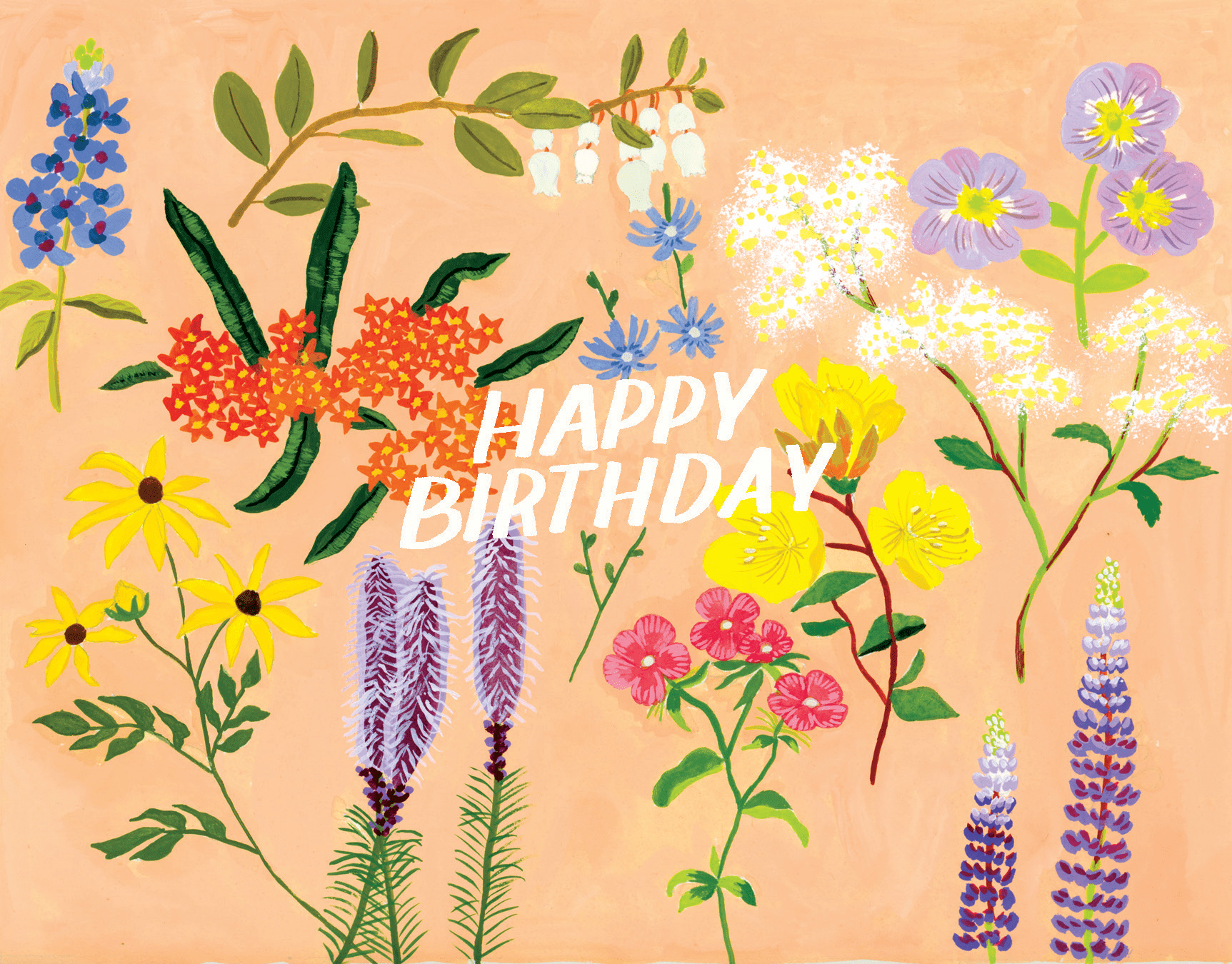 Pink Floral Birthday