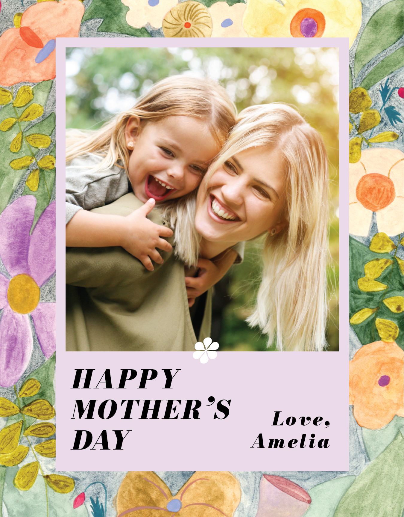 Mother's Day Floral Border