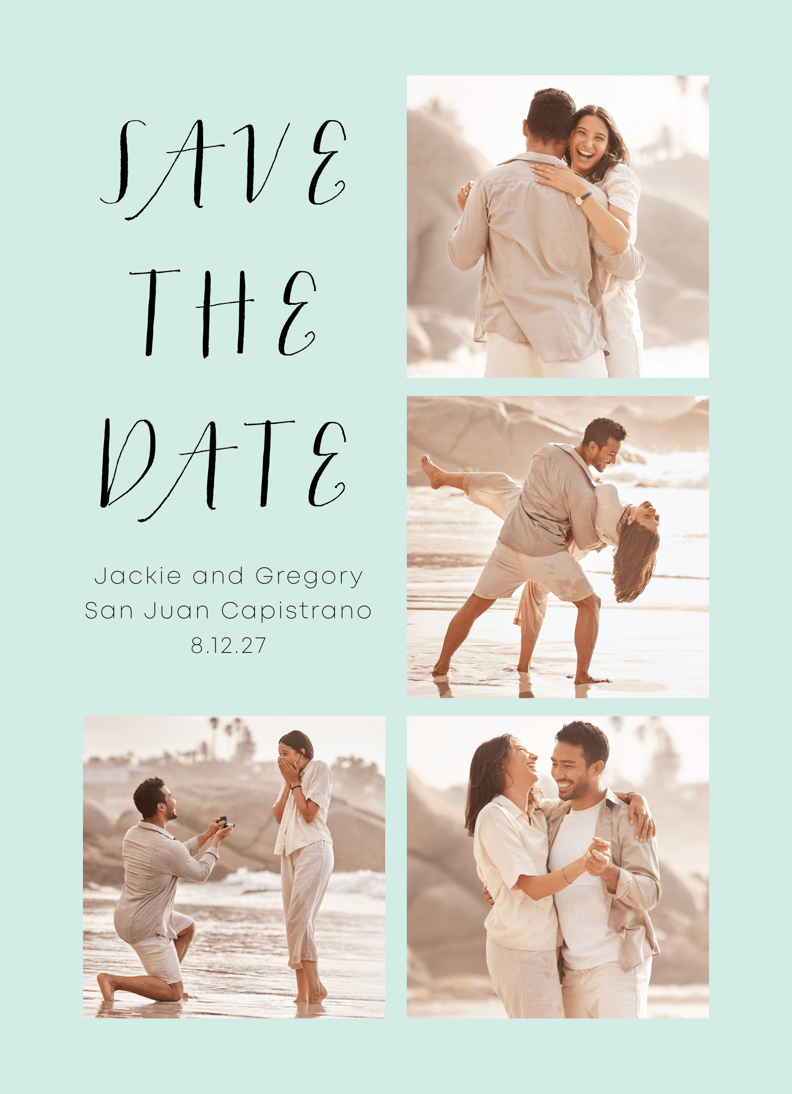 Four Photo Save The Date