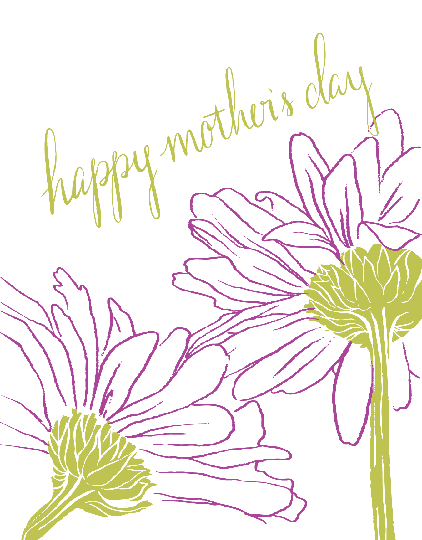 Purple Flowers Mother's Day
