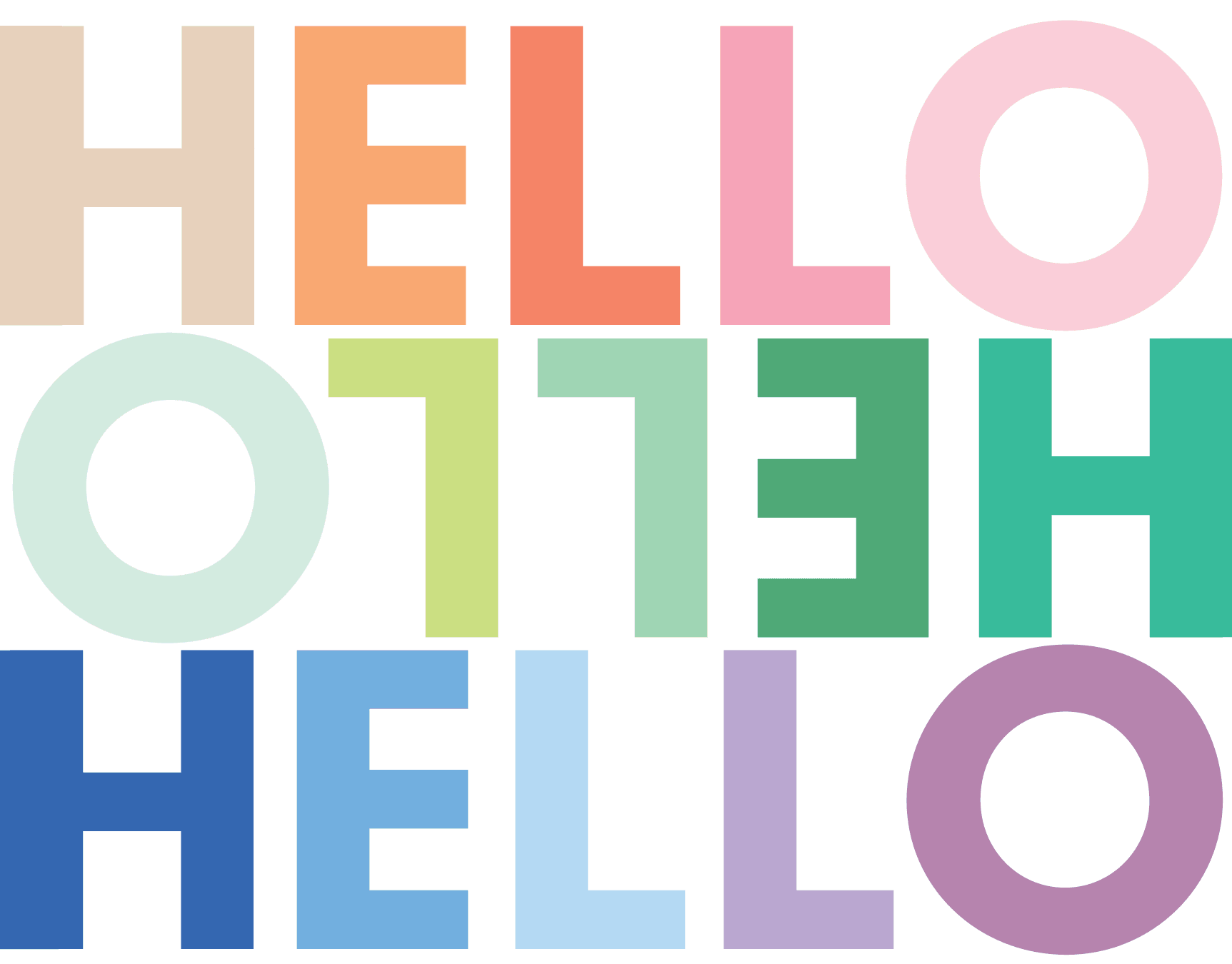 Rainbow Hello
