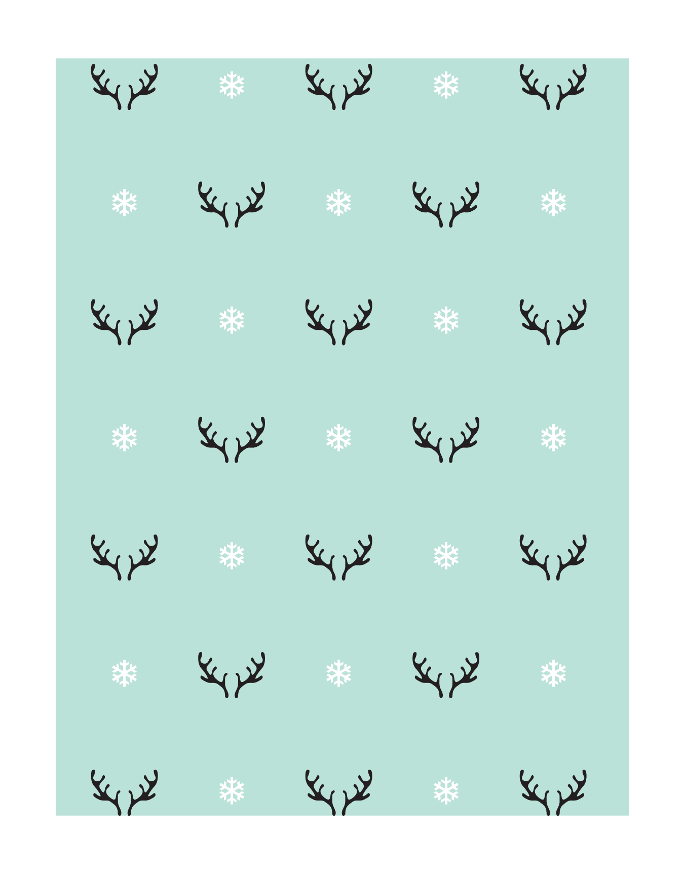 Antlers & Snowflakes 
