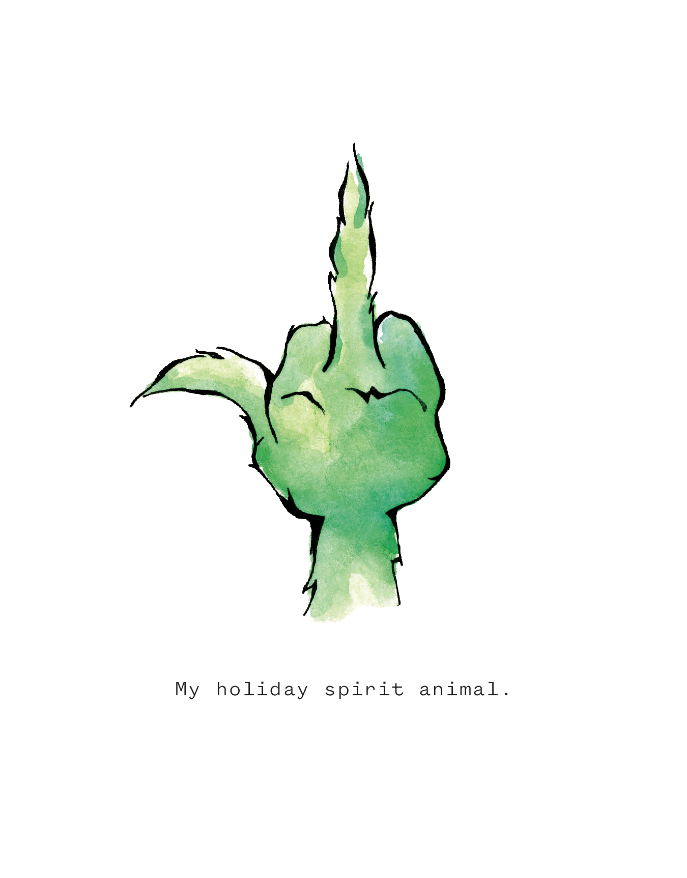 Grinch Holiday Card