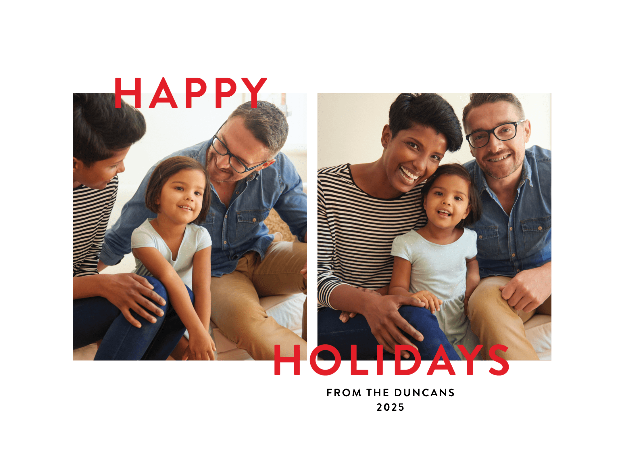 Happy Holidays Red