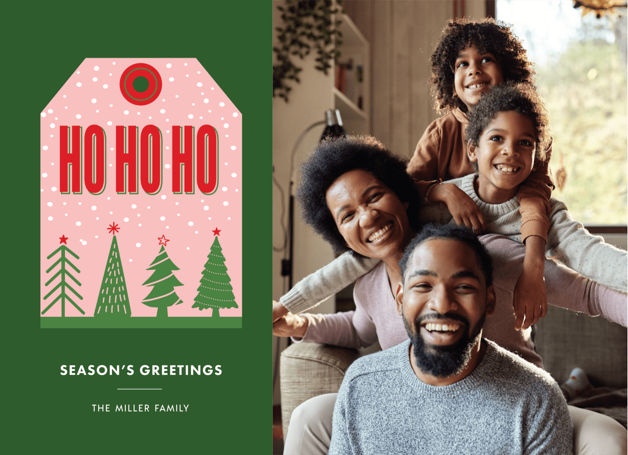 HO HO HO Holiday Tag